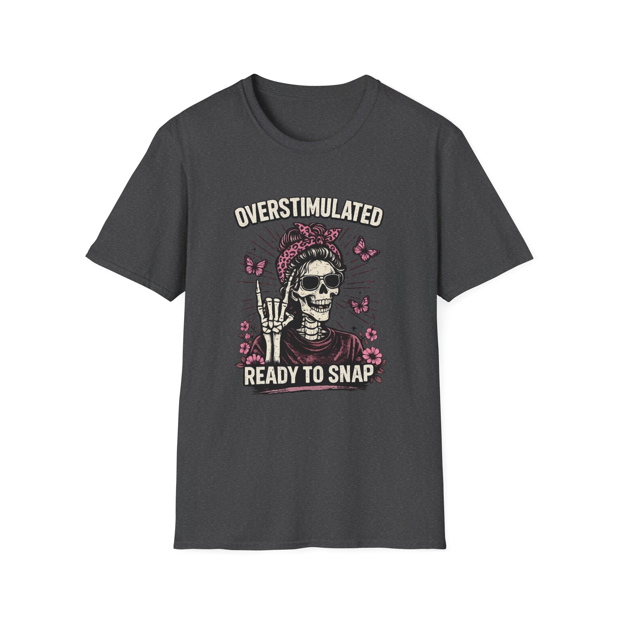 Personalisation Overstimulated Mum Shirt | Relatable Mum Life Shirt | Ready to Snap Tee