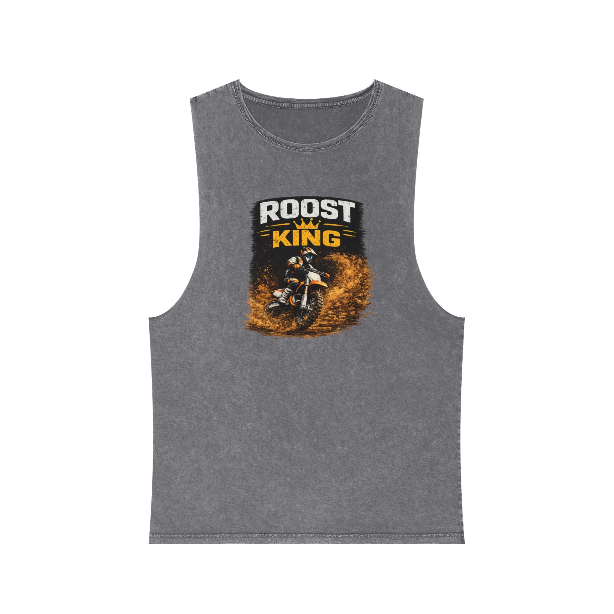Personalisation Roost King Tank Top | Motocross Dirt Bike Rider Shirt