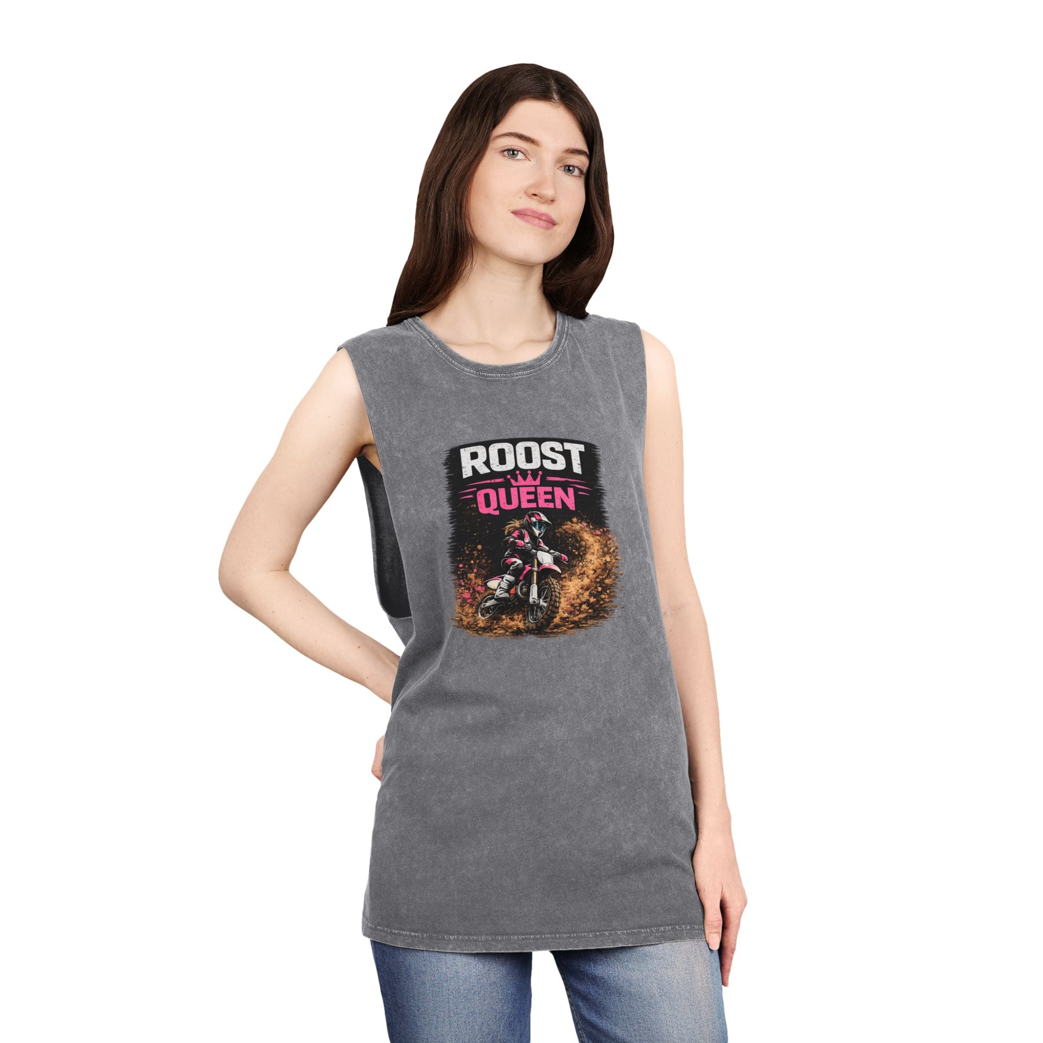 Personalisation Roost Queen Tank Top | Motocross Dirt Bike Rider Shirt
