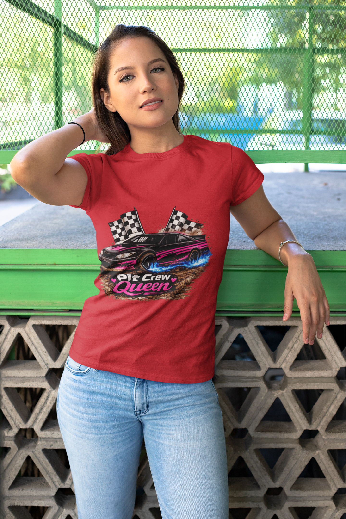 Customisable Pit Crew Queen Shirt | Matching Speedway Family