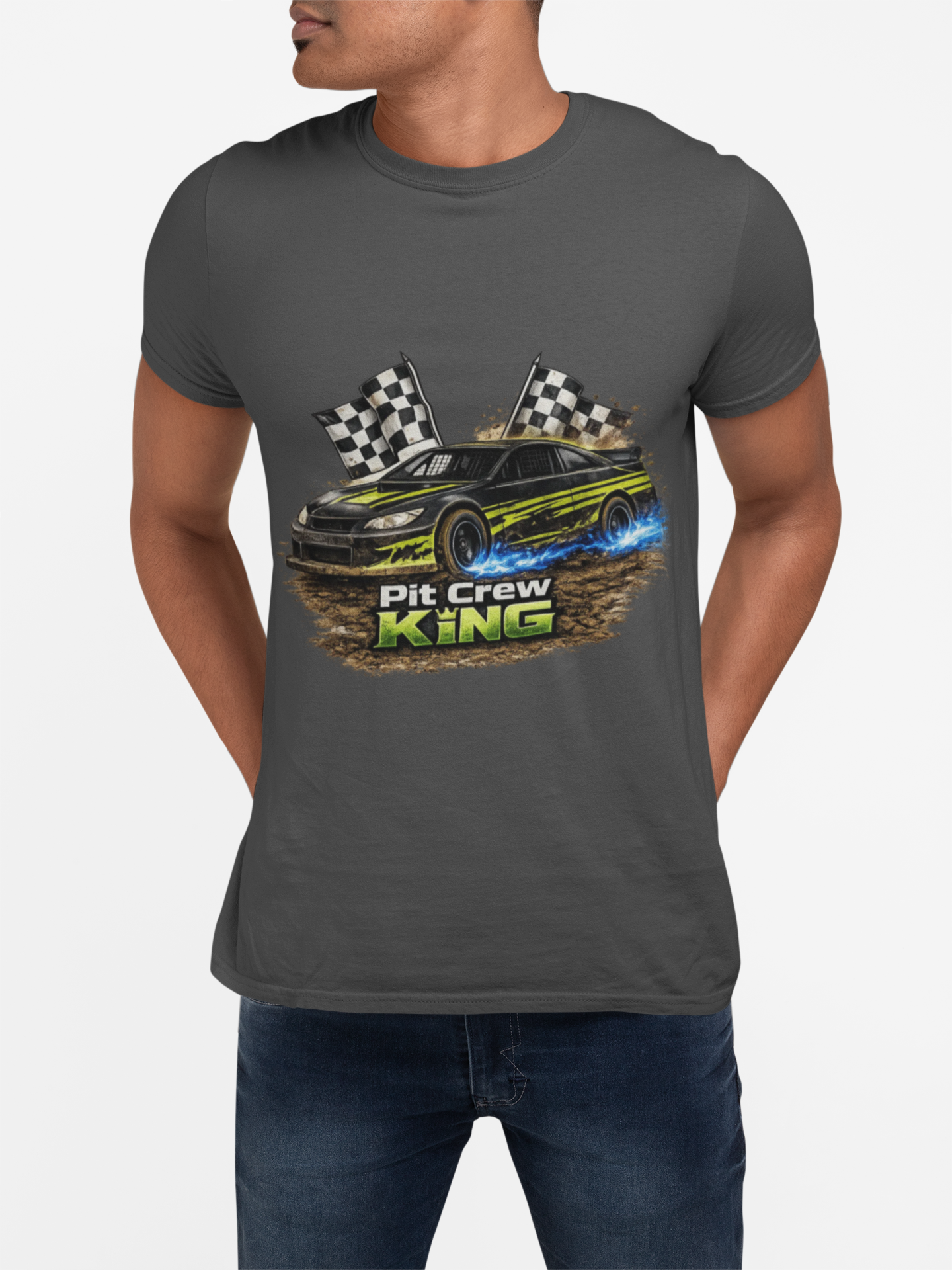 Customisable Pit Crew King Shirt | Matching Speedway Family