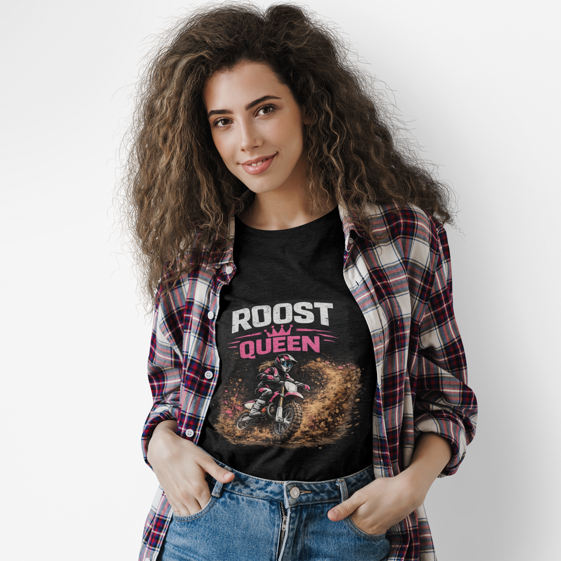 Personalisation Roost Queen Motocross T-Shirt | Matching Motocross Family