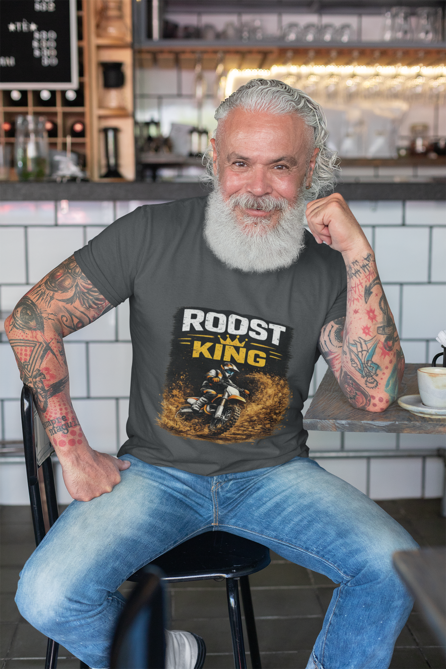 Personalisation Roost King Motocross T-Shirt | Matching Motocross Family