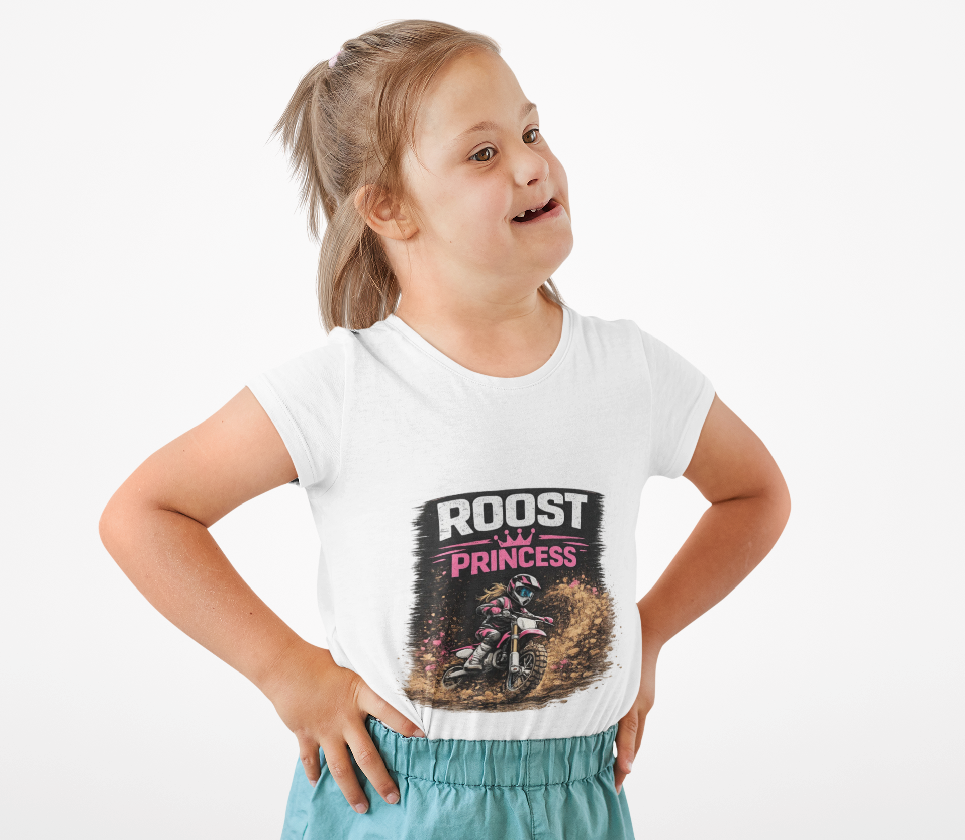 Personalisation Roost Princess Motocross T-Shirt | Matching Motocross Family