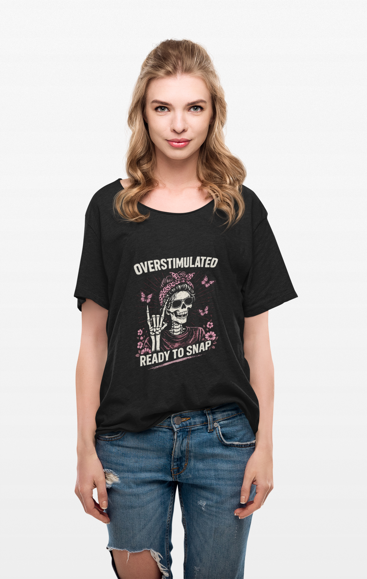 Personalisation Overstimulated Mum Shirt | Relatable Mum Life Shirt | Ready to Snap Tee