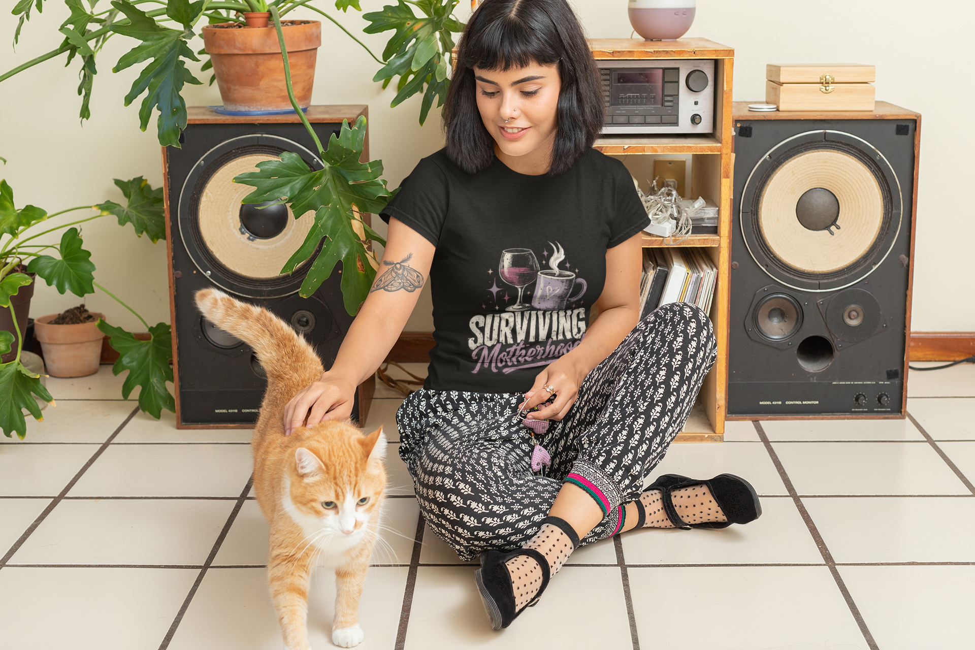 Personalisation Surviving Motherhood T-Shirt | Relatable Mum Life Shirt