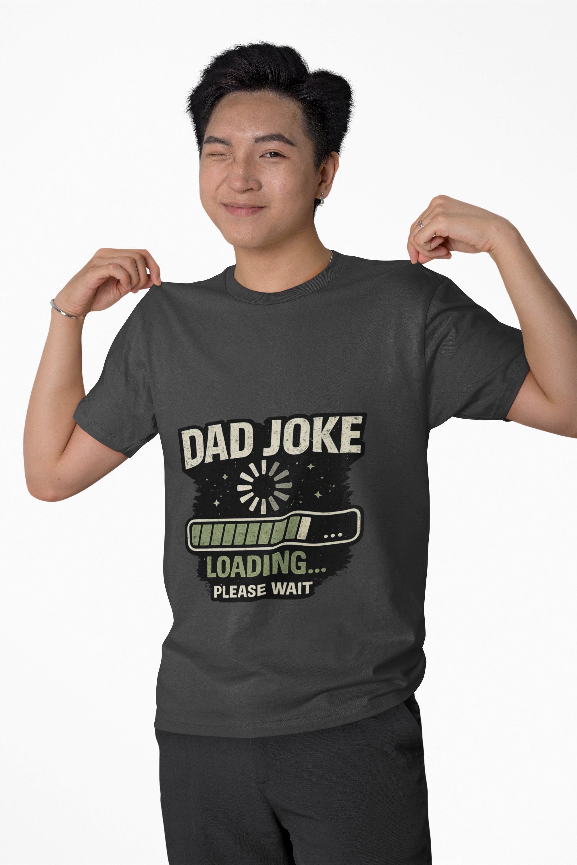 Personalisation Dad Joke Loading T-Shirt | Funny Dad Shirt (Add Your Own Dad Joke)