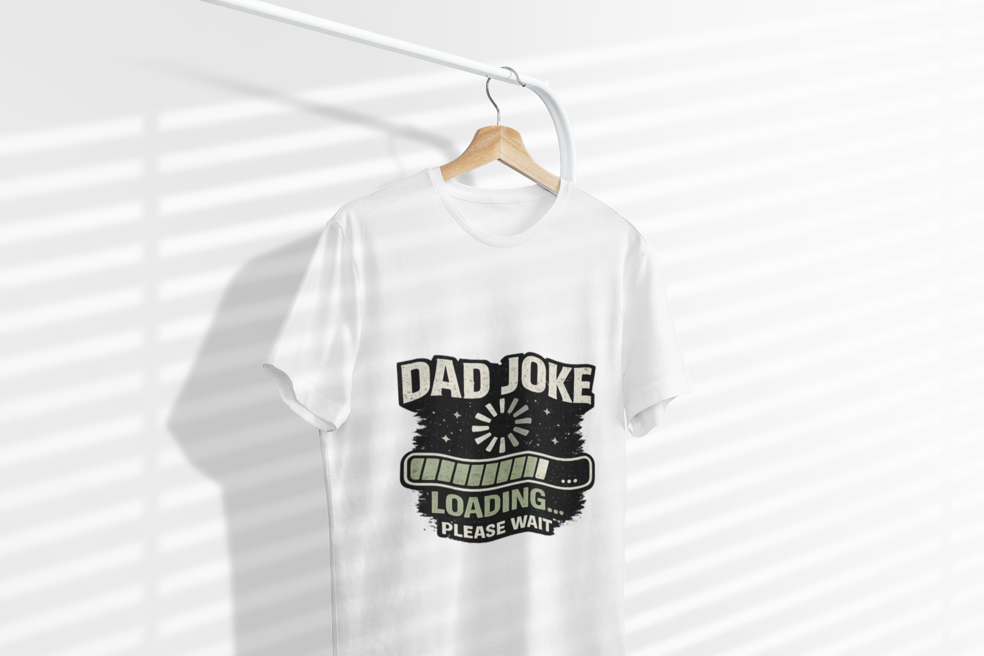 Personalisation Dad Joke Loading T-Shirt | Funny Dad Shirt (Add Your Own Dad Joke)