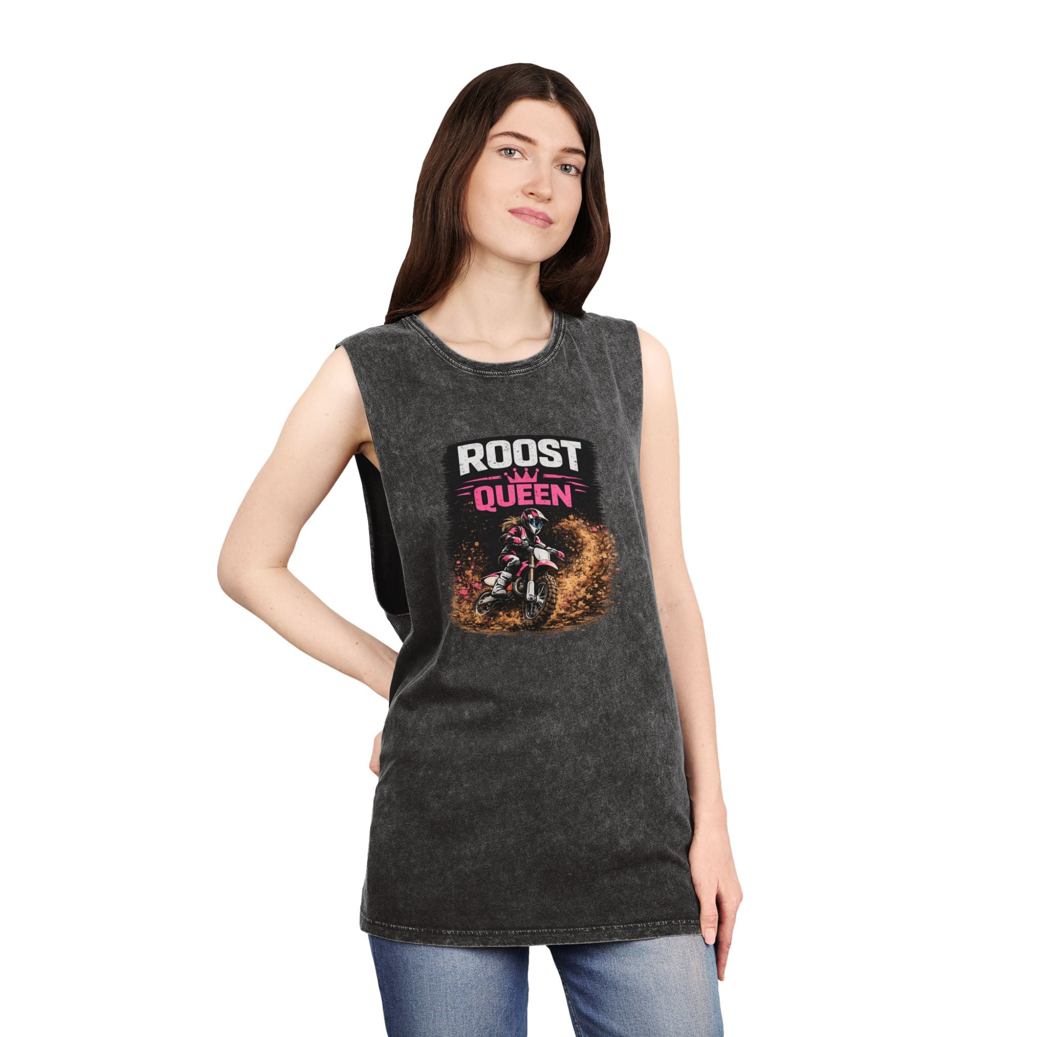 Personalisation Roost Queen Tank Top | Motocross Dirt Bike Rider Shirt