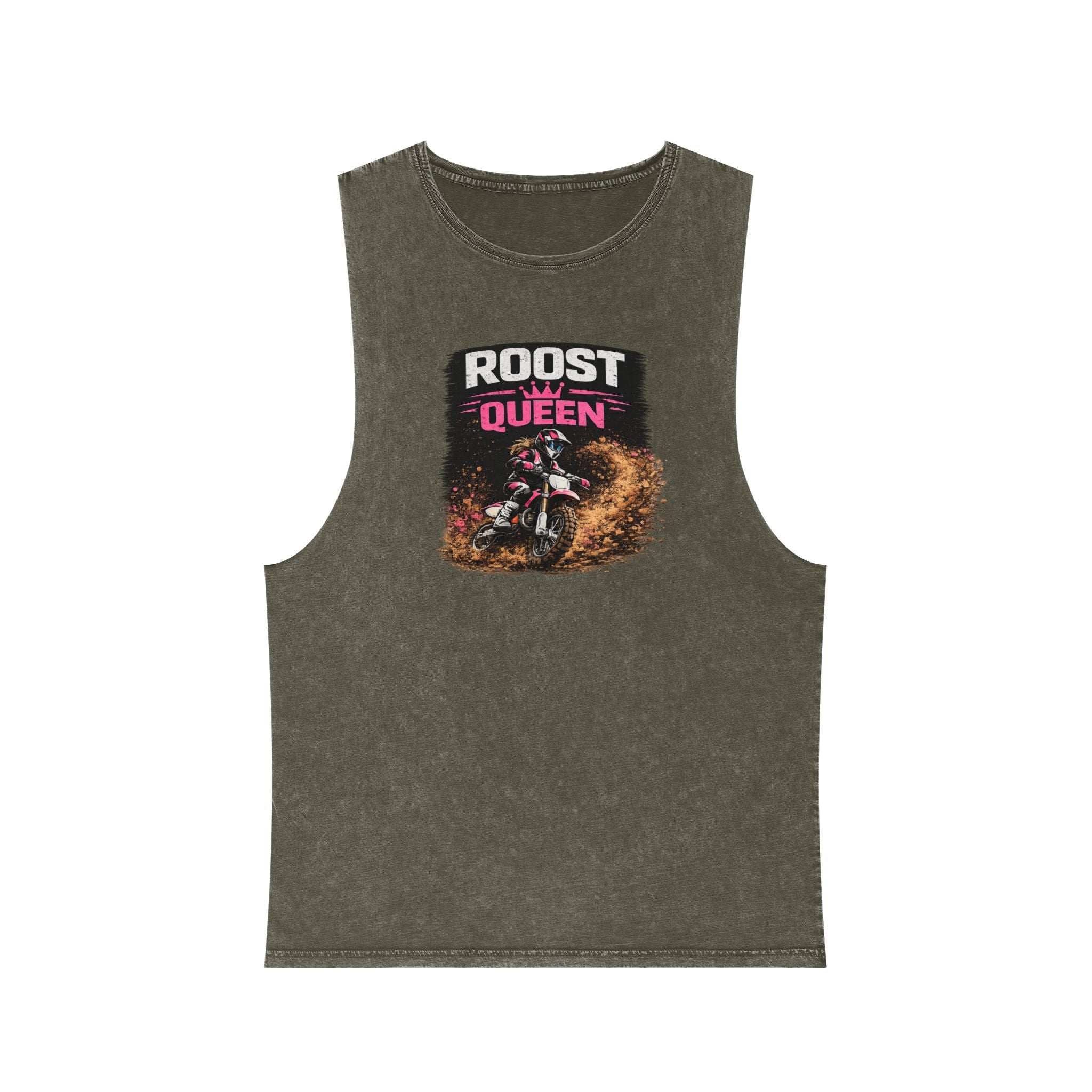 Personalisation Roost Queen Tank Top | Motocross Dirt Bike Rider Shirt